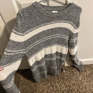 Striped long sweater